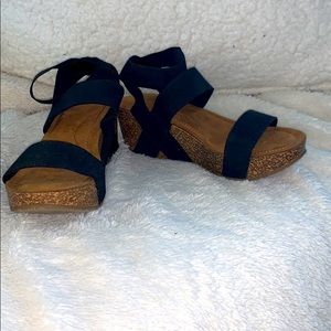 Madden Girl Cork Platform Wedge Sandals